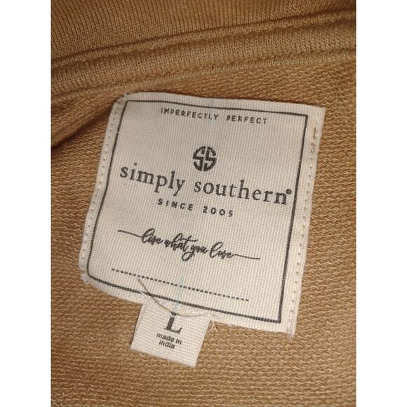 Simply Southern Women's 1/4 Zip Pullover Jacket Large Animal Print Snuggle Comfy - Picture 9 of 14